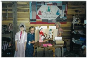 The Sandhills Handweavers at Blue Farm Days in the 1990s