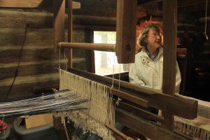 The 180-year-old loom at the Shaw is still in good working condition.
