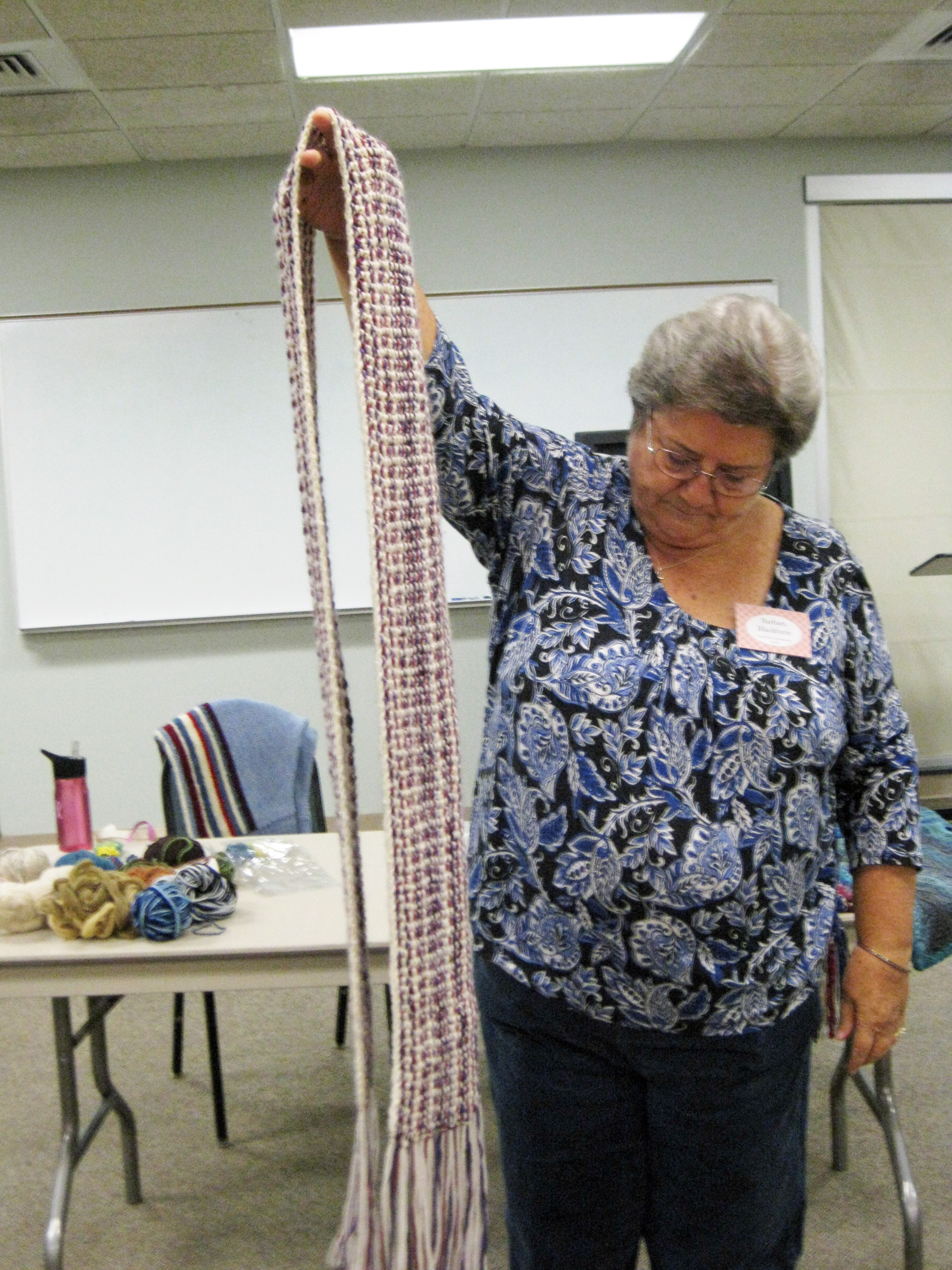 Random striped scarf