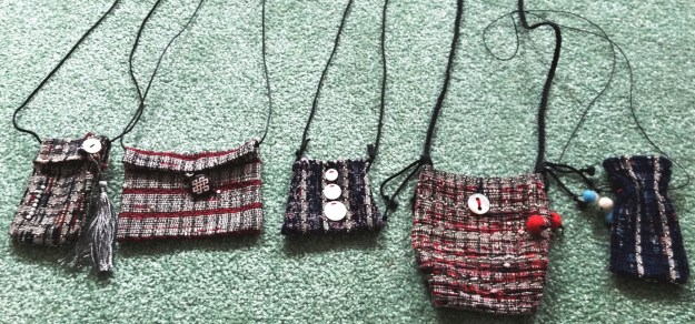 Jackie's little woven bags