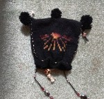 Linda's knitted pouch