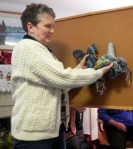 Kathy has been working on a slow cloth scarf