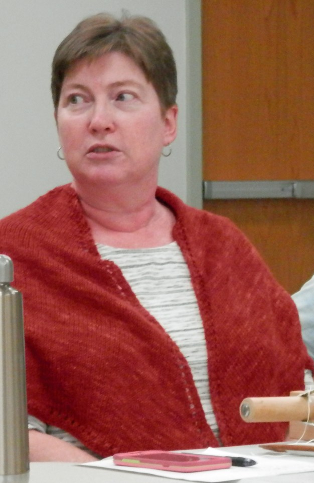 Kate's mini "weaver's" shawl