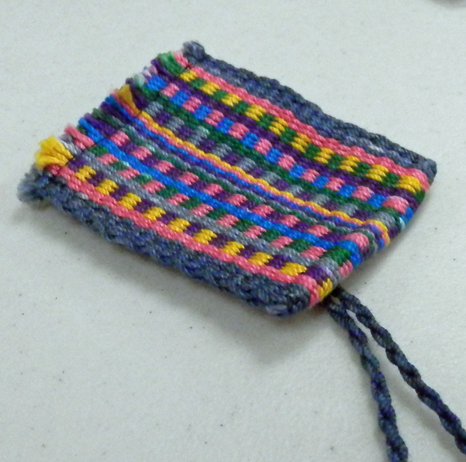 Teri's little Inkle loom purse