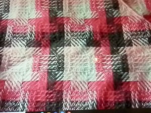 Pink and Gray Baby Blanket