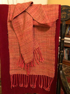 Nubby silk stole